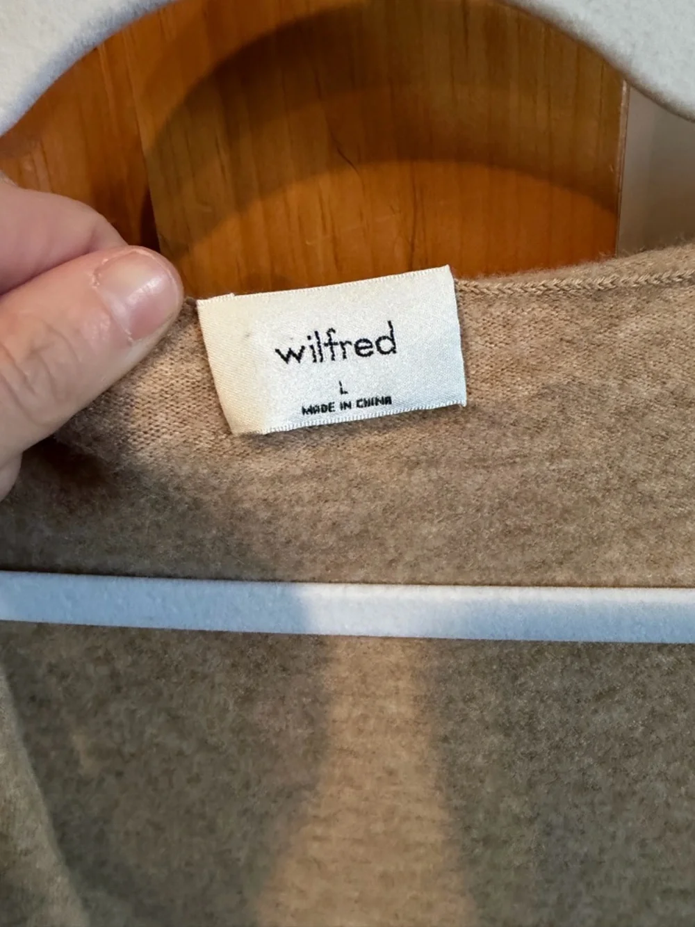 Wilfred Cropped Open-Front Cardigan in Camel/Tan - Picture 2 of 2